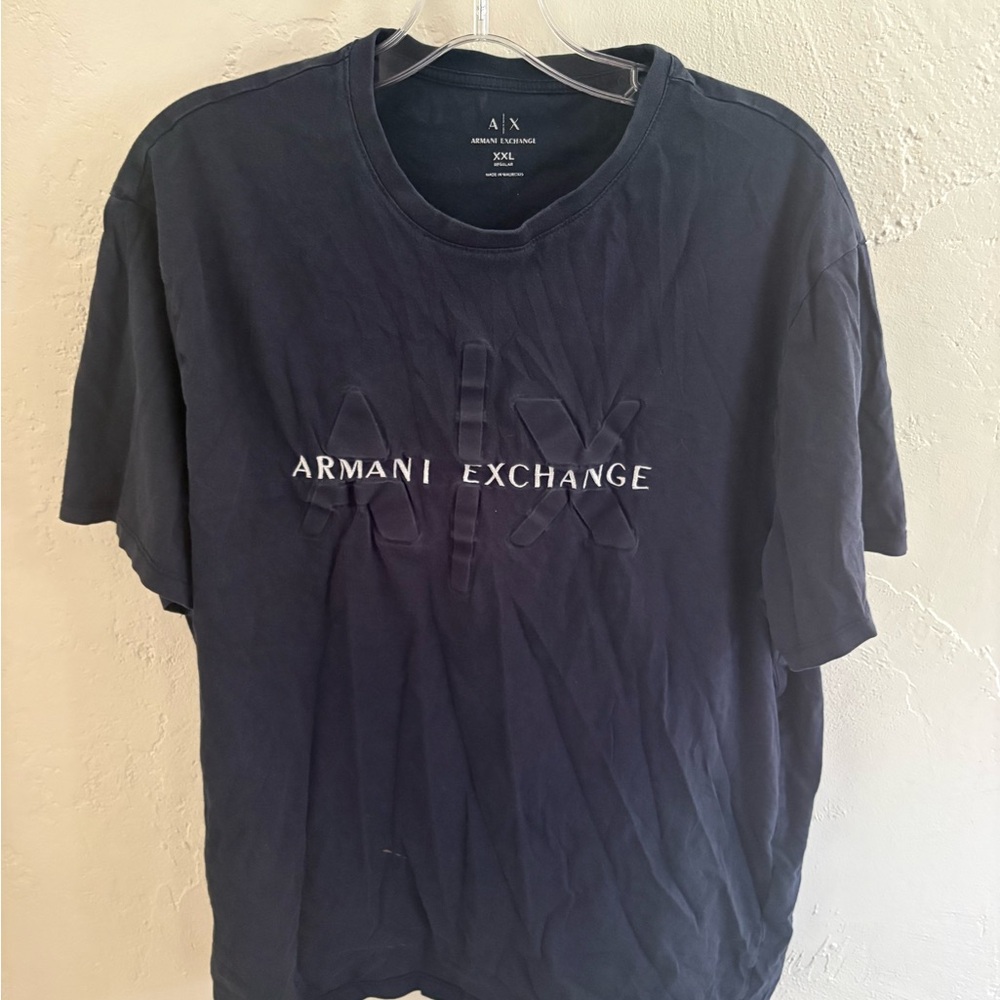 Armani Exchange Dark Blue Men's Tee